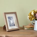 Heart Photo Frame Brown