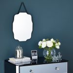 Decorative Small Silver Hanging Mirror Silver