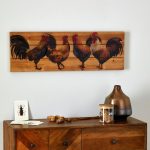 Chicken Wall Art Brown