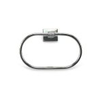 Diamante Wall Mounted Towel Ring Chrome