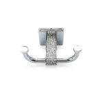 Diamante Wall Mounted Hook Chrome