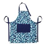 Watercolour Apron Blue