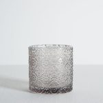 Embossed Glass Grey Tumbler Grey