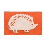 Orange Hedgehog Bath Mat Orange