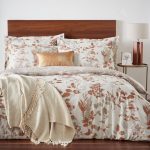 Auburn Leaf Natural Reversible Duvet Cover and Pillowcase Set Natural