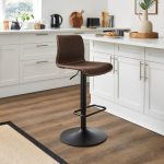 Venice Brown Gas Lift Bar Chair Brown
