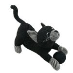 Cat Door Stop Black & White