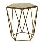Charter Wood Accent Table Gold