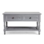 Lucy Cane Grey Coffee Table Slate (Grey)
