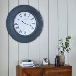 Grantham Grey Station Oversized Wall Clock Grey