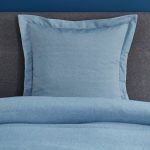 Fogarty Soft Touch Marl Effect Denim Continental Square Pillowcase Denim
