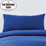 Non Iron Navy Bolster Pillowcase Navy