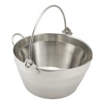Stainless Steel Maslin 8L Jam Pan With Handle Silver