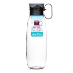 Sistema Traverse 650ml Water Bottle Assorted Colours Clear