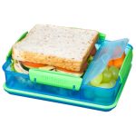 Sistema Snack Attack Duo Lunch Box Assorted Colours Blue