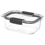 Sistema Brilliance 920ml Rectangle Food Storage Box Clear