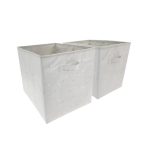 Floating Clouds Pack of 2 Storage Cubes Grey