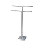 Manhattan Freestanding Towel Rail Silver