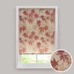 Auburn Leaf Red Daylight Roller Blind Red