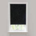 Leopard Blackout Roller Blind Black