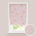 Magical Unicorn Blackout Cordless Roller Blind Pink