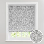 Scandi Floral Grey Daylight Roller Blind Grey