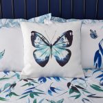 Butterfly Blue Cushion Blue