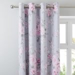 Rosemont Grey Blackout Eyelet Curtains Grey