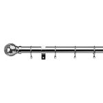 Mora Chrome Extendable Curtain Pole Dia. 28mm Chrome