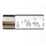 Mix and Match Bubble Barrel Glass Finials Chrome