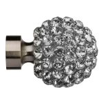 Mix and Match Claw Set Diamante Ball Finials Chrome
