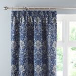 Lucetta Navy Pencil Pleat Curtains Navy