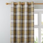 Fyfe Green Eyelet Curtains Green