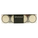 Sparkle Diamante Grapefruit and Patchouli Set of 4 Candles Silver