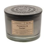 Churchgate Pimento and Cedar Multi Wick Candle Black