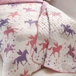 Divine Unicorns Bedspread White