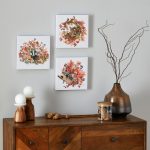 Auburn Set of Three Animals Canvas White/Brown