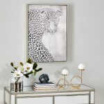 Gold Leopard Canvas Black & White