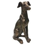 Copper Sitting Greyhound Copper
