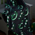 Little Monsters Glow In The Dark Throw Blue