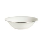 Dorma Platinum Band Cereal Bowl White