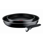 Tefal Ingenio Frying Twin Pack 3 Piece Set Black