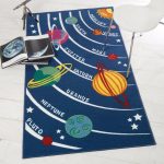 Space Travel Rug Multi Coloured