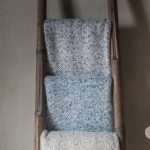 Herringbone Grey Faux Mohair Throw Grey