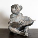 Gallery Direct Albert Primate Ornament Grey