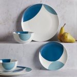 Elements Blue Circle 12 Piece Dinner Set Blue
