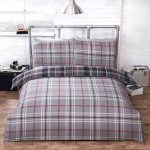 Rapport Home Hamilton Check Grey Duvet Cover and Pillowcase Set Grey