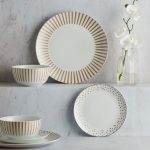 Allure Gold 12 Piece Dinner Set Gold