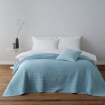 Channel Stitch Duck Egg Cushion Duck Egg
