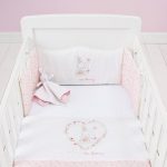 Pretty Little Bunny Scallop Bumper Pink